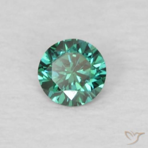 Diamante Verde naturale da 0.04 ct, Rotondo, VVS