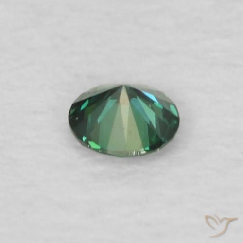 Diamante Verde naturale da 0.04 ct, Rotondo, VVS