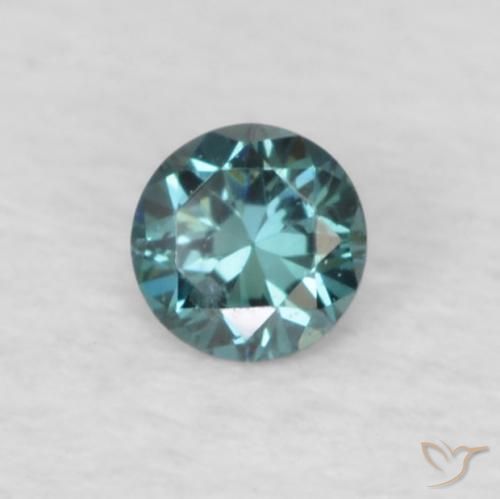 Diamante Blu naturale da 0.05 ct, Rotondo, VVS