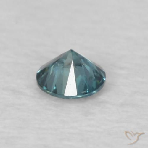 Diamante Blu naturale da 0.05 ct, Rotondo, VVS