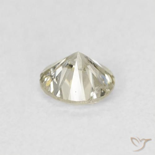 Diamante K naturale da 0.26 ct, Rotondo, VS-SI