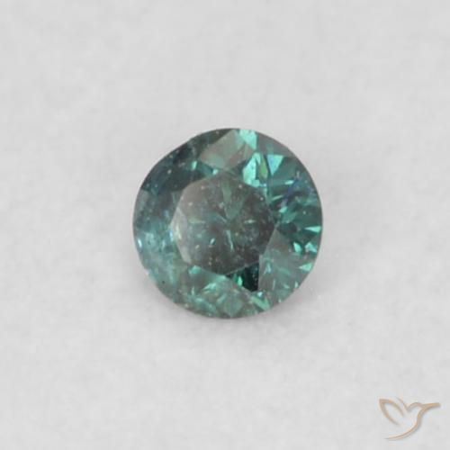 Diamante Verde naturale da 0.02 ct, Rotondo, SI