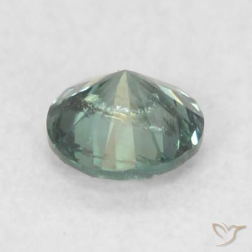 Diamante Menta verde naturale da 0.09 ct, Rotondo, SI
