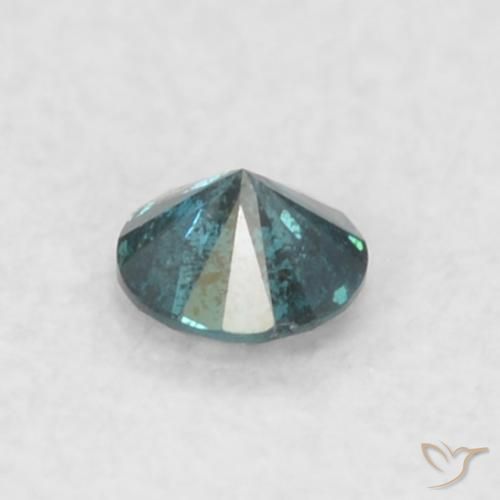 Diamante Blu naturale da 0.03 ct, Rotondo, SI