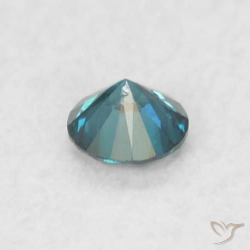 Diamante Blu naturale da 0.02 ct, Rotondo, SI