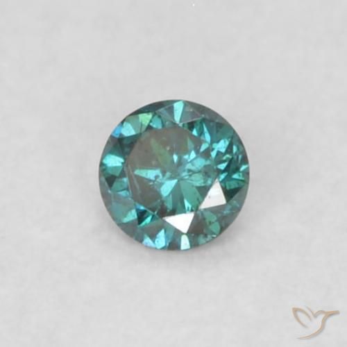 Diamante Blu naturale da 0.02 ct, Rotondo, VS