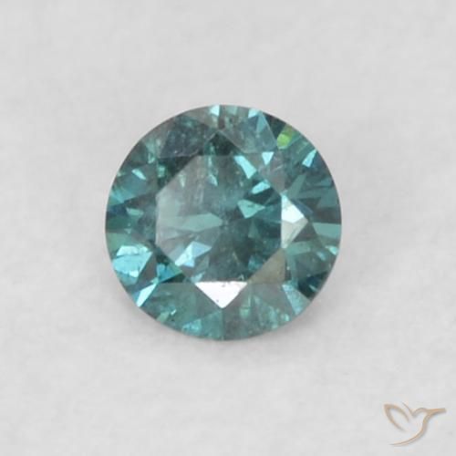 0.02ct Naturale Blu Diamante, Rotondo, VS