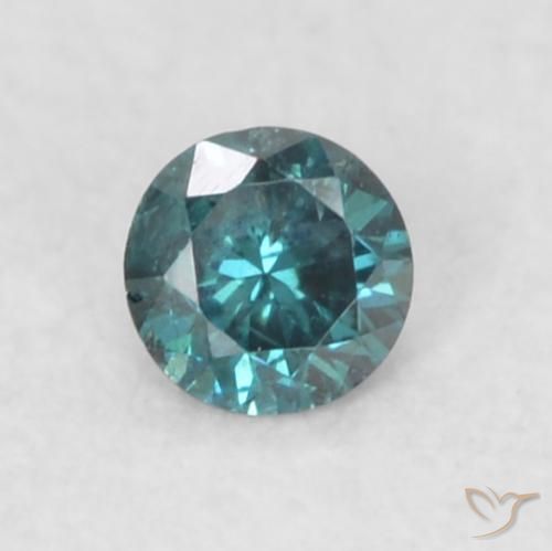 Diamante Blu naturale da 0.02 ct, Rotondo, VS