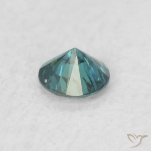 Diamante Blu naturale da 0.07 ct, Rotondo, SI