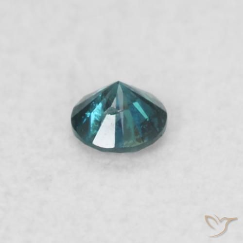 Diamante Blu naturale da 0.02 ct, Rotondo, SI