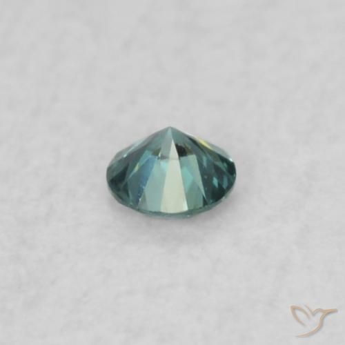 Diamante Blu naturale da 0.02 ct, Taglio rotondo, VS