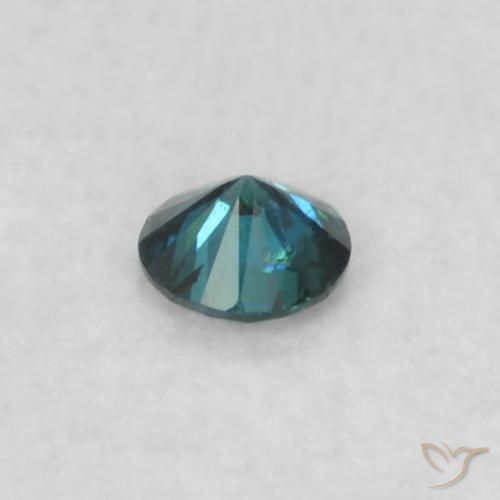 Diamante Blu naturale da 0.03 ct, Rotondo, VS
