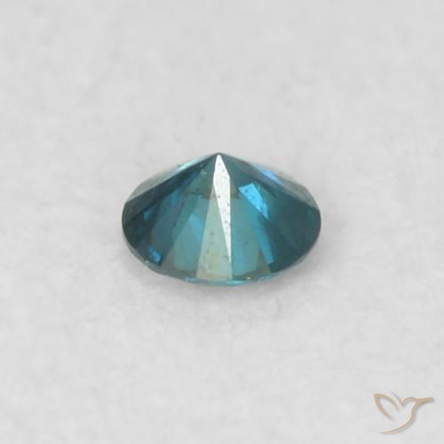 Diamante Blu naturale da 0.03 ct, Rotondo, VS