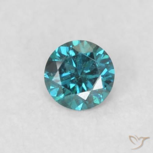 0.05ct Naturale Blu Diamante, Rotondo, VS
