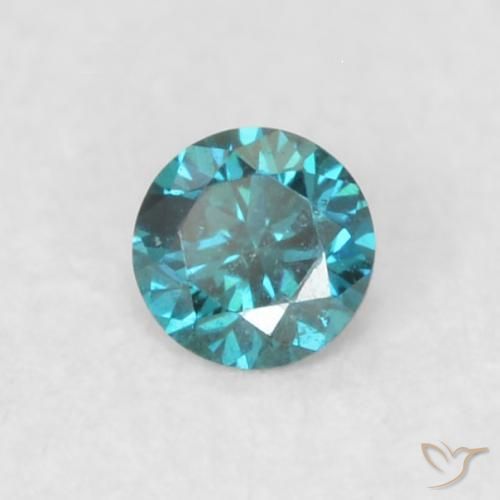 Diamante Blu naturale da 0.05 ct, Rotondo, VS