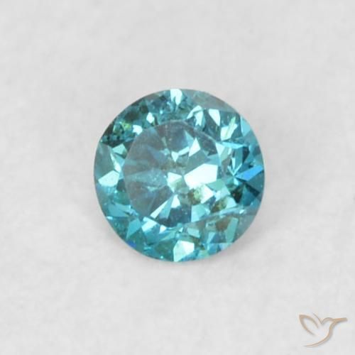 Diamante Blu naturale da 0.05 ct, Rotondo, VS