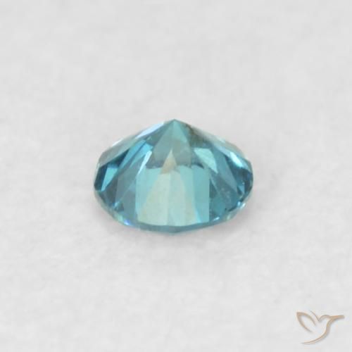 Diamante Blu naturale da 0.05 ct, Rotondo, VS
