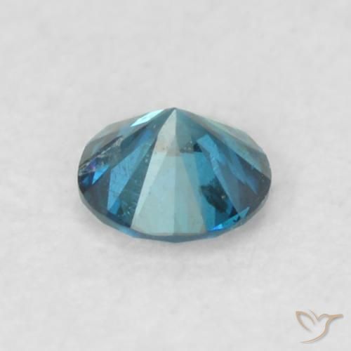 Diamante Blu naturale da 0.08 ct, Rotondo, VS