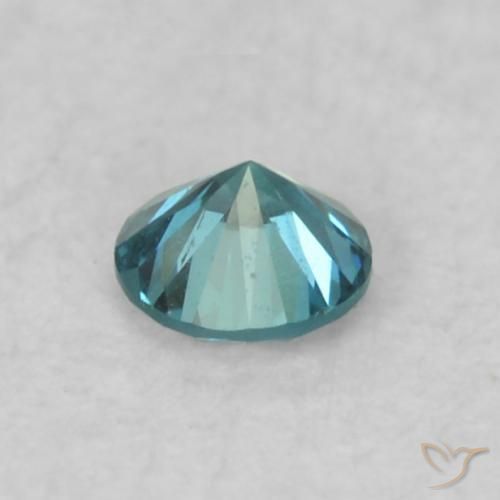 Diamante Blu naturale da 0.07 ct, Rotondo, VS-SI