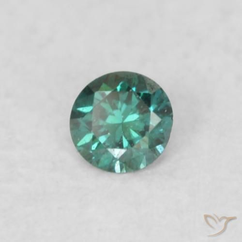 Diamante Verde naturale da 0.03 ct, Rotondo, VVS-VS