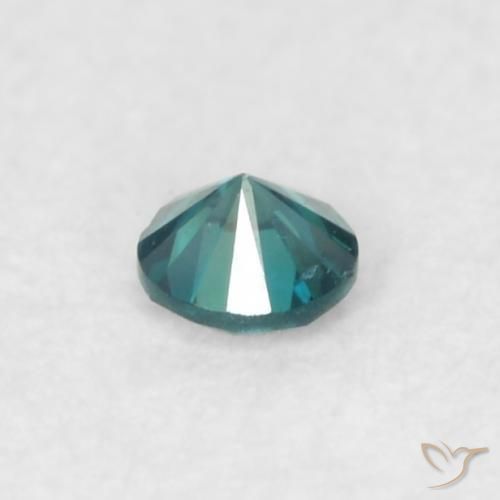 Diamante Blu naturale da 0.05 ct, Rotondo, VVS-VS