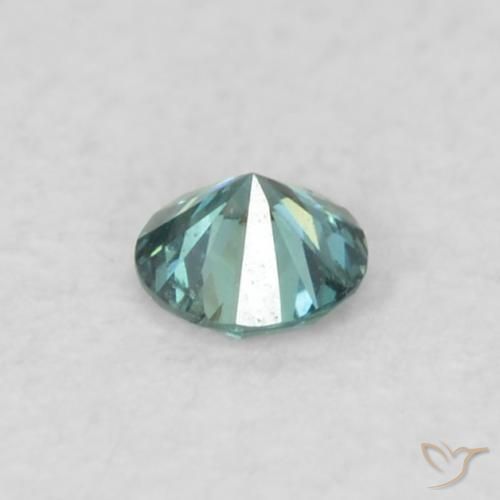 Diamante Blu naturale da 0.05 ct, Rotondo, VVS-VS