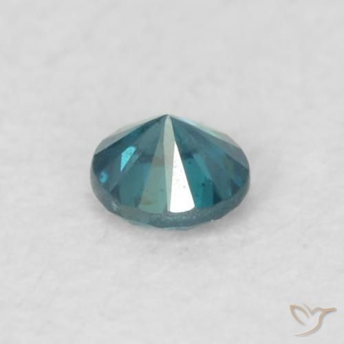 Diamante Blu naturale da 0.06 ct, Rotondo, VS