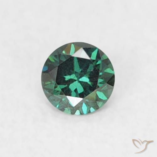 0.05ct Naturale Verde Diamante, Rotondo, VVS-VS
