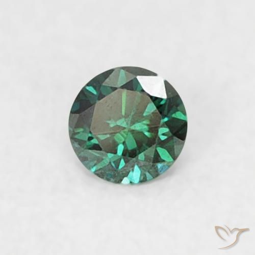 Diamante Verde naturale da 0.05 ct, Rotondo, VVS-VS