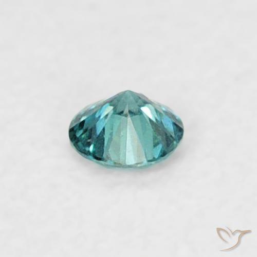 Diamante Blu naturale da 0.04 ct, Rotondo, VVS-VS