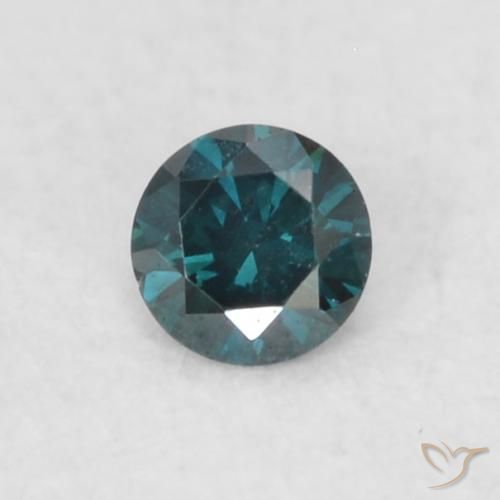 0.04ct Naturale Blu Diamante, Rotondo, VVS-VS