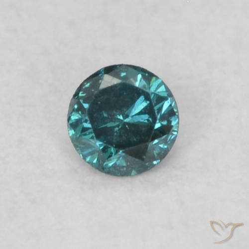 0.05ct Naturale Blu Diamante, Rotondo, VS