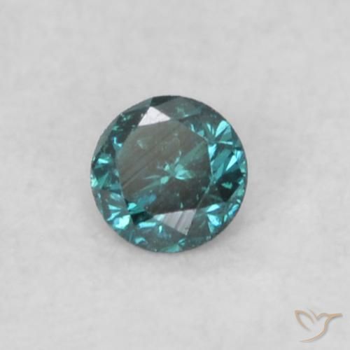 Diamante Blu naturale da 0.05 ct, Rotondo, VS