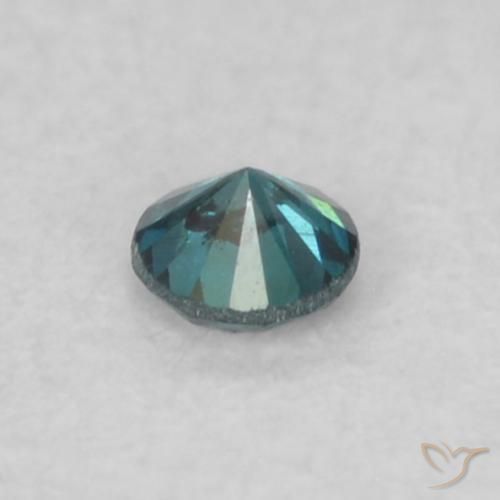 Diamante Blu naturale da 0.05 ct, Rotondo, VS