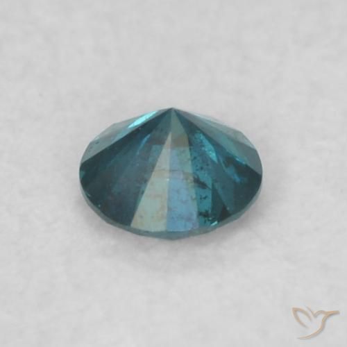 Diamante Blu naturale da 0.06 ct, Rotondo, VS-SI