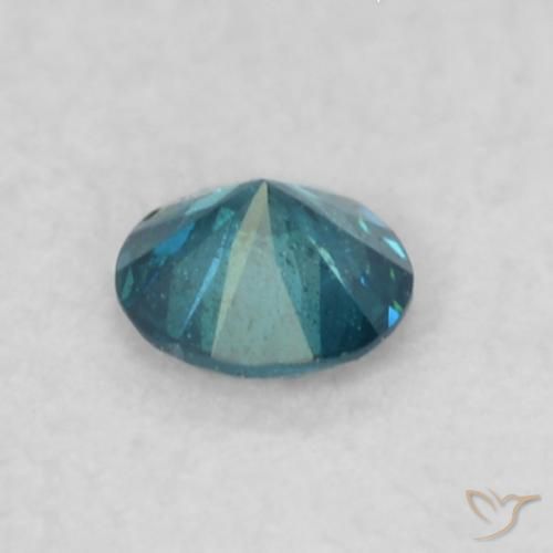 Diamante Blu naturale da 0.06 ct, Rotondo, VS-SI