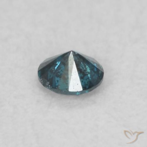 Diamante Blu naturale da 0.05 ct, Rotondo, VS-SI