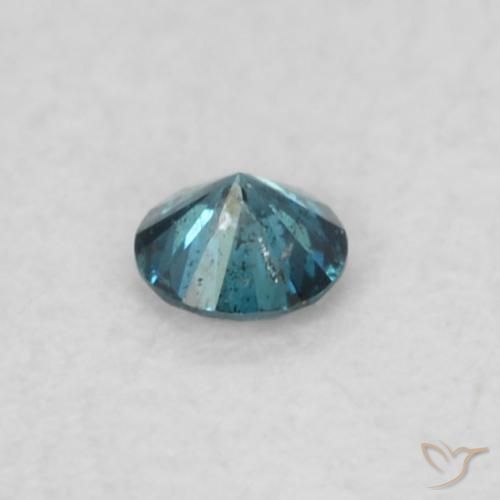 Diamante Blu naturale da 0.04 ct, Rotondo, VS-SI