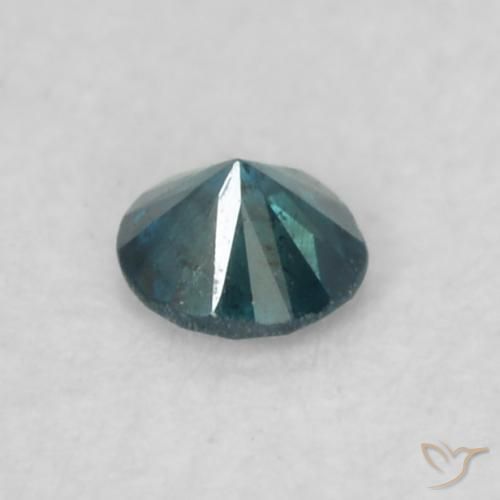 Diamante Blu naturale da 0.06 ct, Rotondo, VS-SI