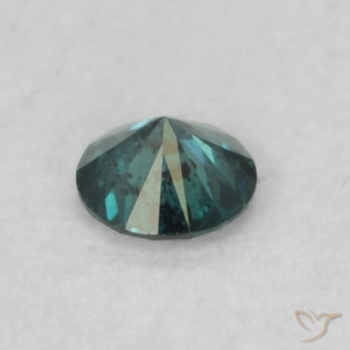 Diamante Blu naturale da 0.06 ct, Rotondo, VS-SI