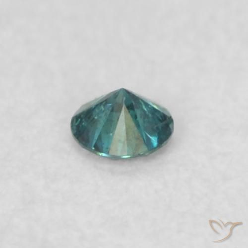 Diamante Blu naturale da 0.03 ct, Rotondo, SI