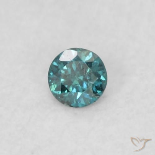Diamante Blu naturale da 0.02 ct, Taglio rotondo, VS