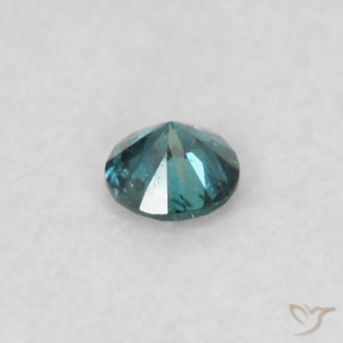 Diamante Blu naturale da 0.02 ct, Taglio rotondo, VS