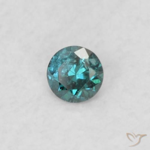 Diamante Blu naturale da 0.02 ct, Rotondo, VS