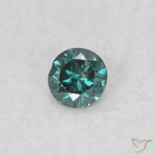 0.02ct Naturale Verde Diamante, Rotondo, VS-SI