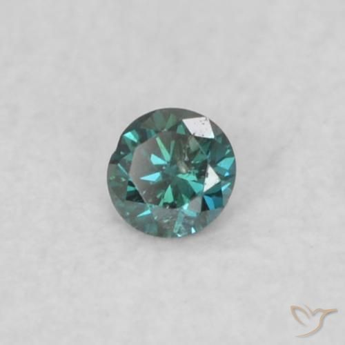 Diamante Verde naturale da 0.02 ct, Rotondo, VS-SI