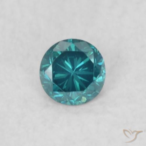 0.04ct Naturale Blu Diamante, Rotondo, VS