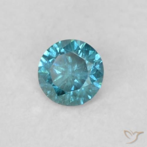 Diamante Blu naturale da 0.04 ct, Rotondo, VS