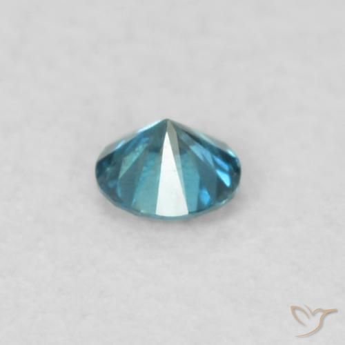 Diamante Blu naturale da 0.04 ct, Rotondo, VS