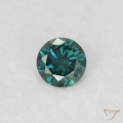 0.02ct Naturale Verde Diamante, Rotondo, VS